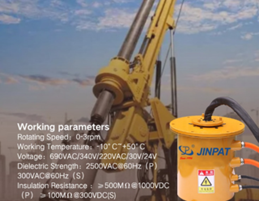 JINPAT Integrated Slip Rings for Electric Cable Reels