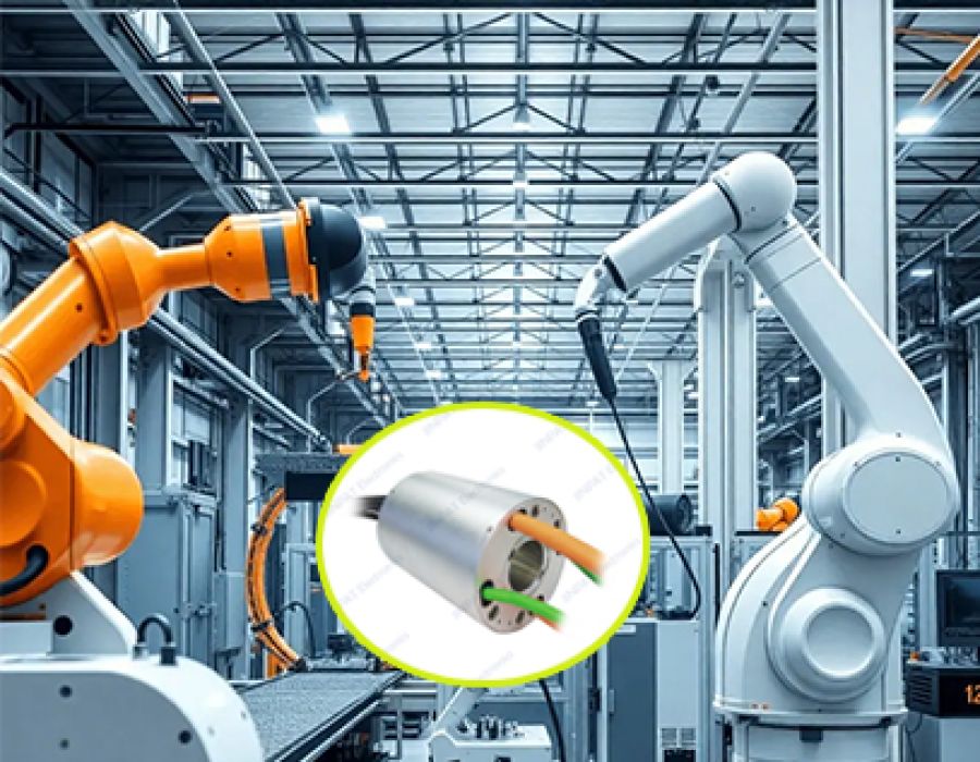 Through-hole, multi-channel: JINPAT LPT slip rings powering automation equipment