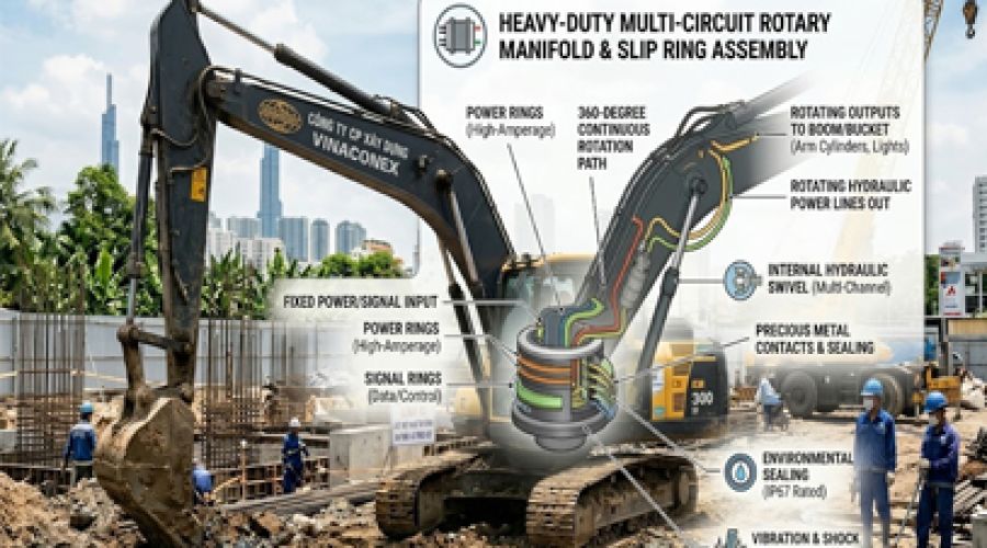 JINPAT Slip Rings for Construction Machinery: Engineering Reliable Rotation in Harsh Environments