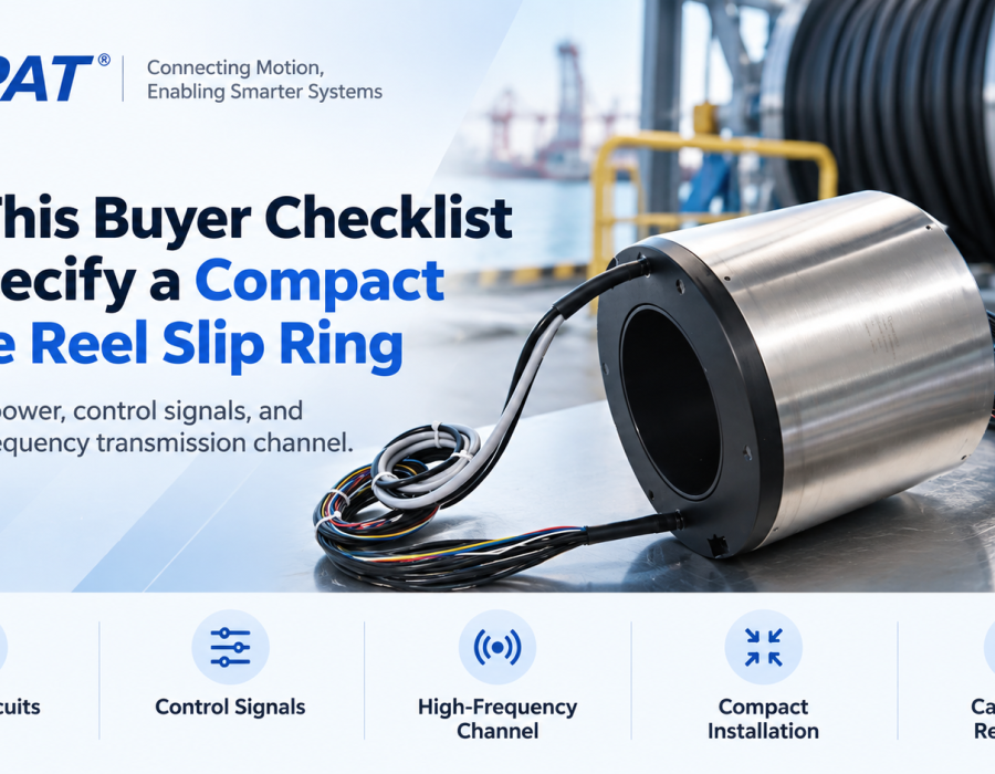 Choosing a Compact Slip Ring for Cable Reels with a High-Frequency Channel